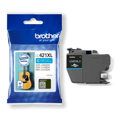 Cartuccia ink Brother ciano LC421XLC